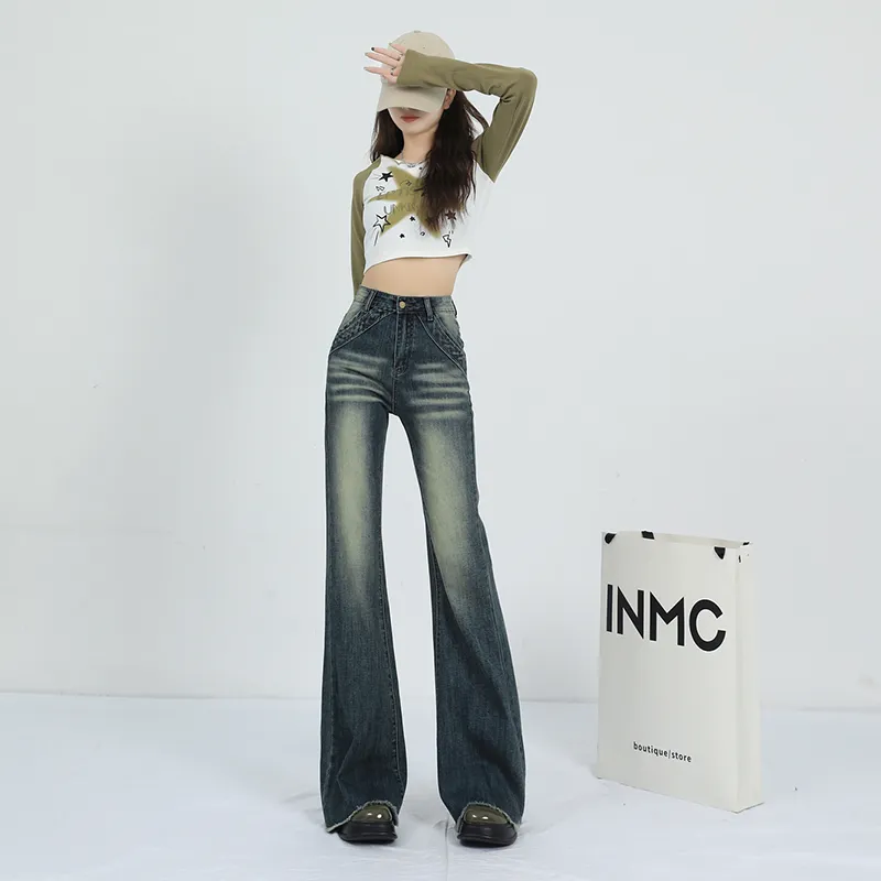 LCEVHZ'S Jeans Women's Vintage Blue-7