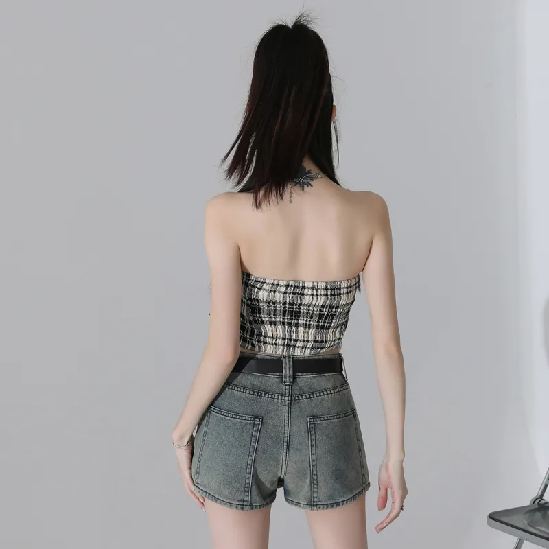 LCEVHZ'S Denim Shorts Women's Nostalgic Blue-1