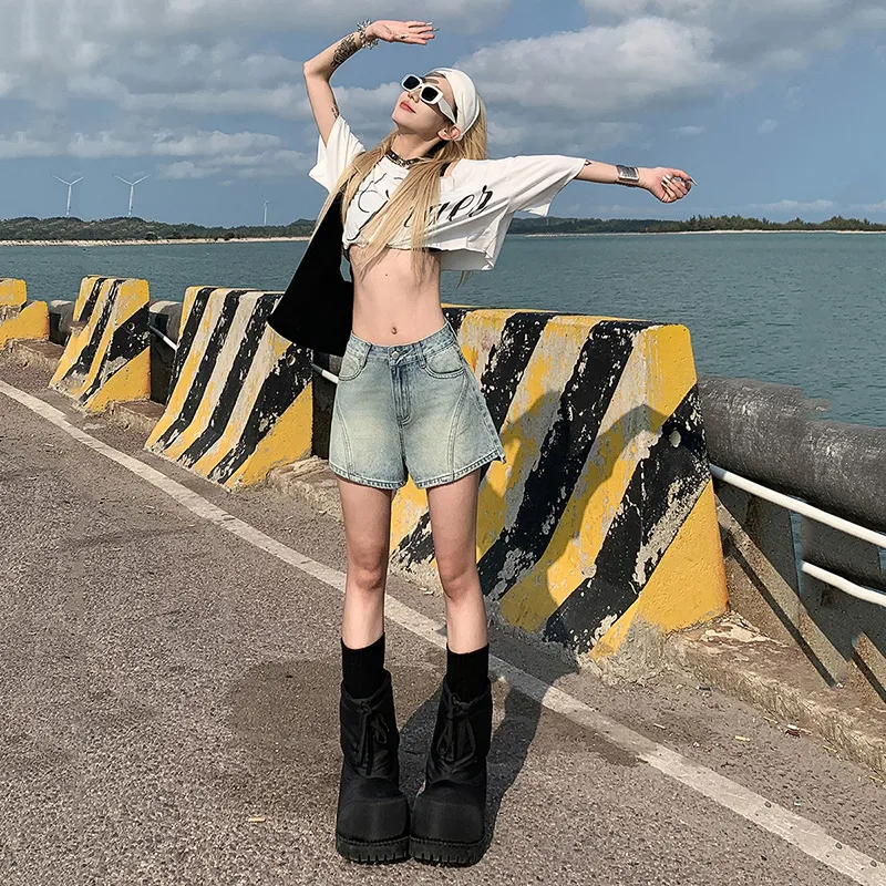 LCEVHZ'S Denim Shorts Women's-2