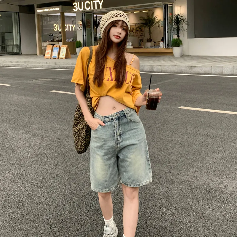 LCEVHZ'S Denim Shorts Women's-7