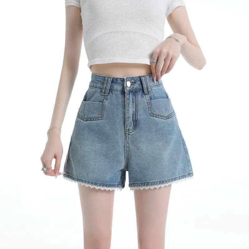 LCEVHZ'S Denim Shorts Women's Light Blue-1