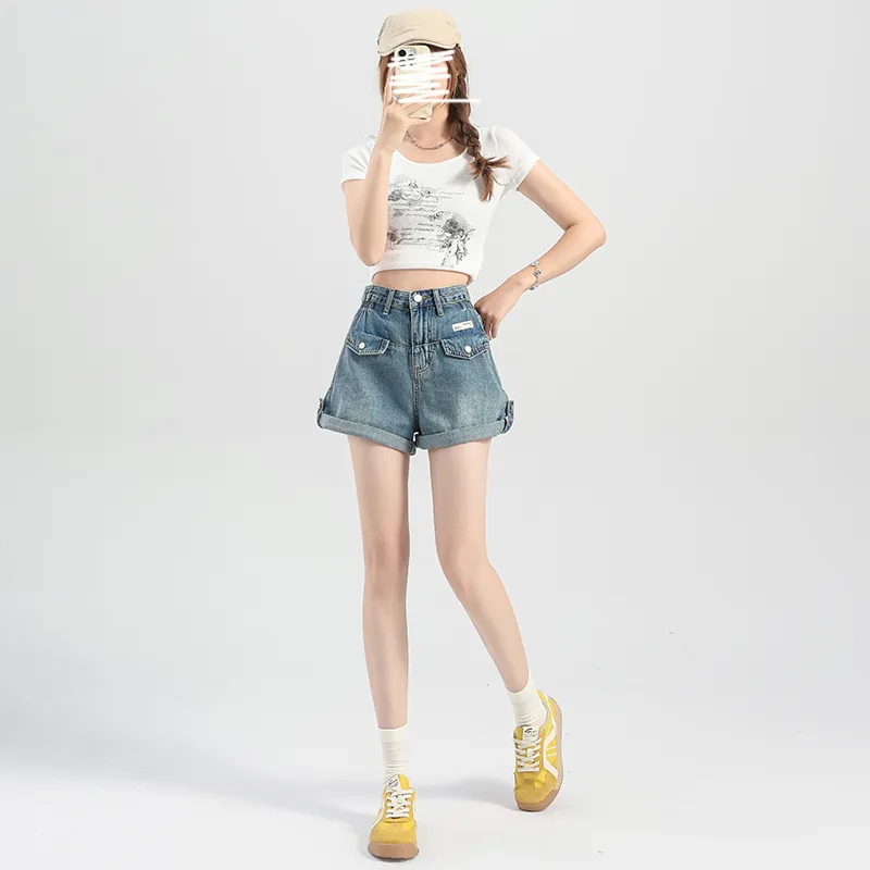 LCEVHZ'S Denim Shorts Women's-4