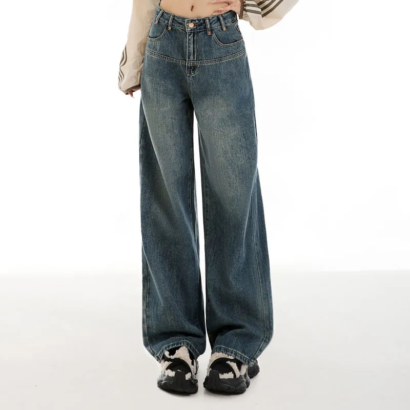 LCEVHZ'S Jeans Women's Vintage Blue-6