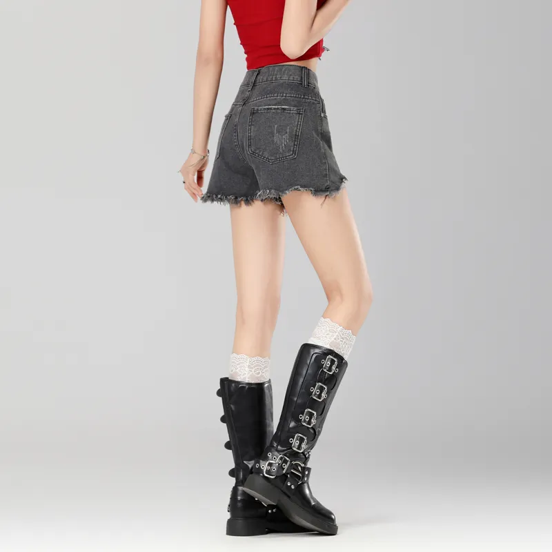 LCEVHZ'S Denim Shorts Women's Nostalgic Blue-6