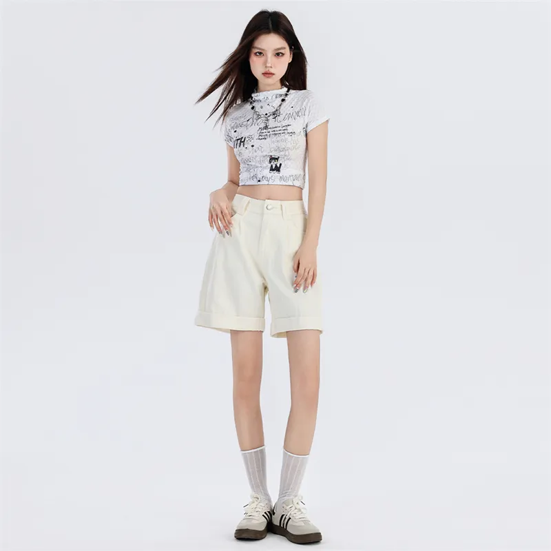 LCEVHZ'S Denim Shorts Women's-17