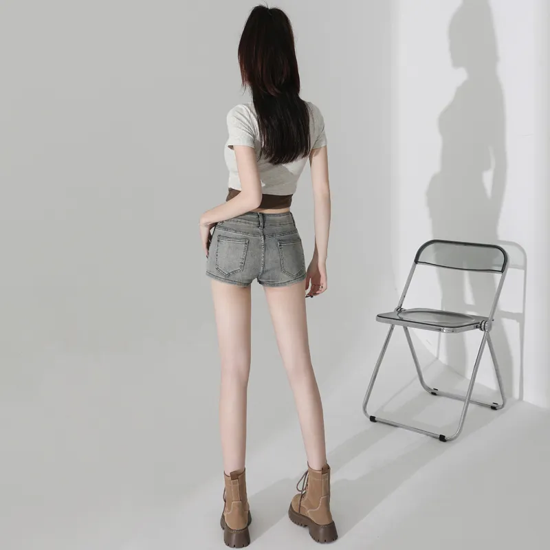 LCEVHZ'S Denim Shorts Women's Nostalgic Blue-5