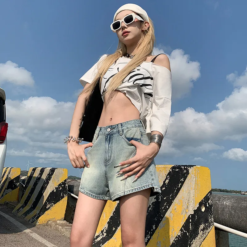 LCEVHZ'S Denim Shorts Women's-4