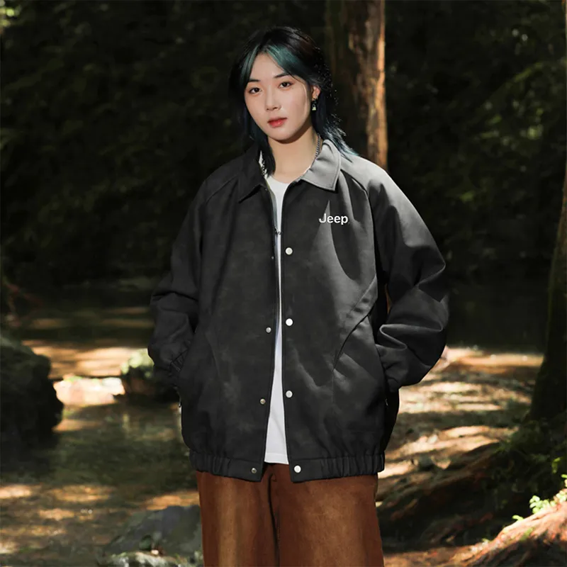 Jeep Leather Jacket Fall And Winter Unisex-20