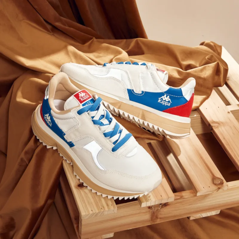 Kappa Low Top Running Shoes Unisex White Blue-3