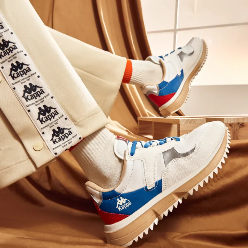 Kappa Low Top Running Shoes Unisex White Blue-2