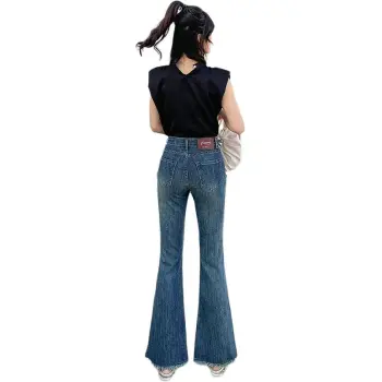 Oudifu Jeans Women's Vintage Blue