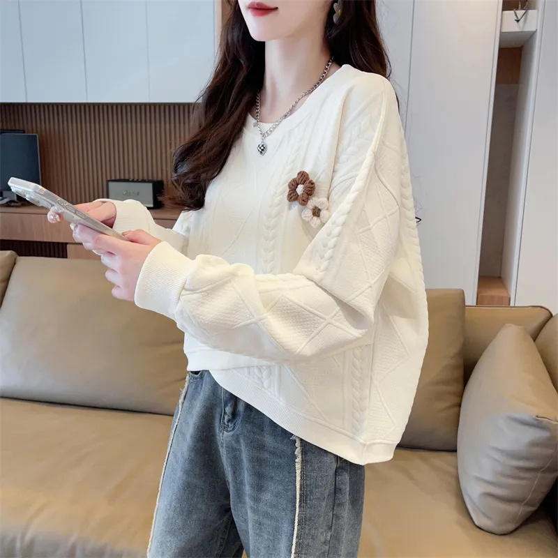 Oudifu Sweatshirts Women's-3