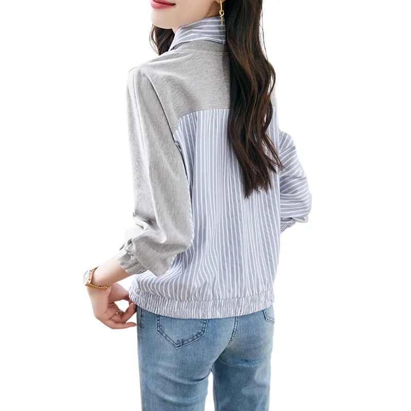 Oudifu Sweatshirt Women's Light Gray-1