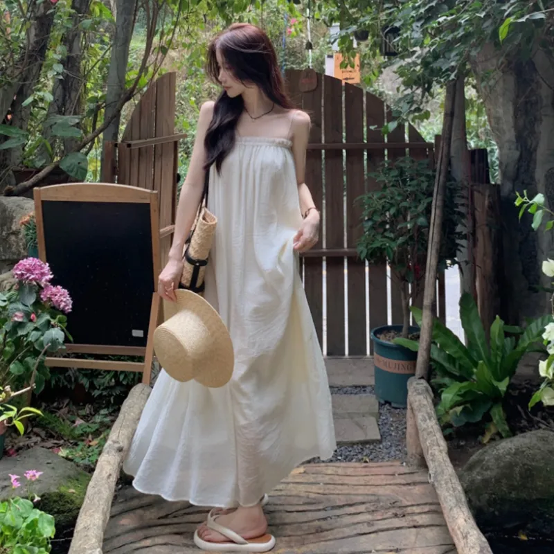 Oudifu Slip Dresses Women's-2
