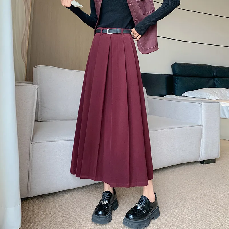 Oudifu Casual Long Skirt Women's-1