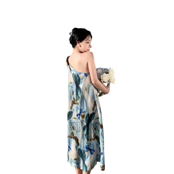 Oudifu Slip Dresses Women's Image Color