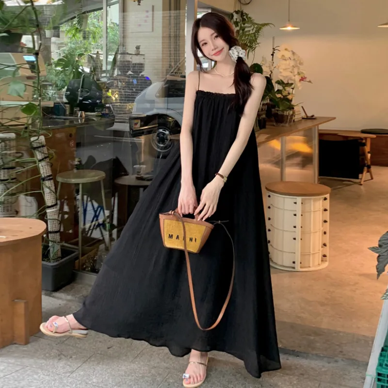 Oudifu Slip Dresses Women's-4