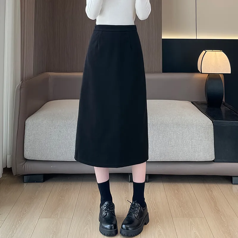 Oudifu Casual Long Skirt Women's-1