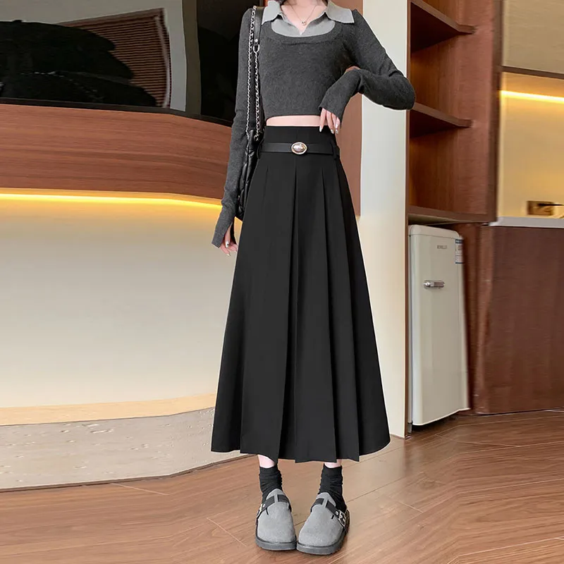 Oudifu Casual Long Skirt Women's-1