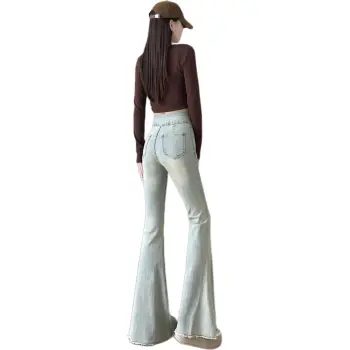 Oudifu Jeans Women's Light Blue