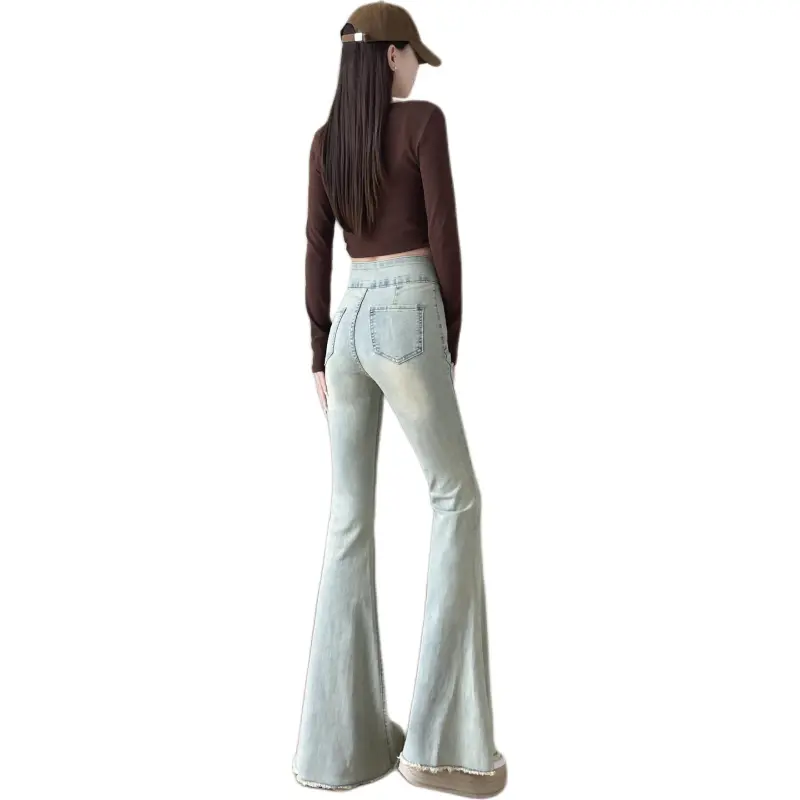 Oudifu Jeans Women's Light Blue-0