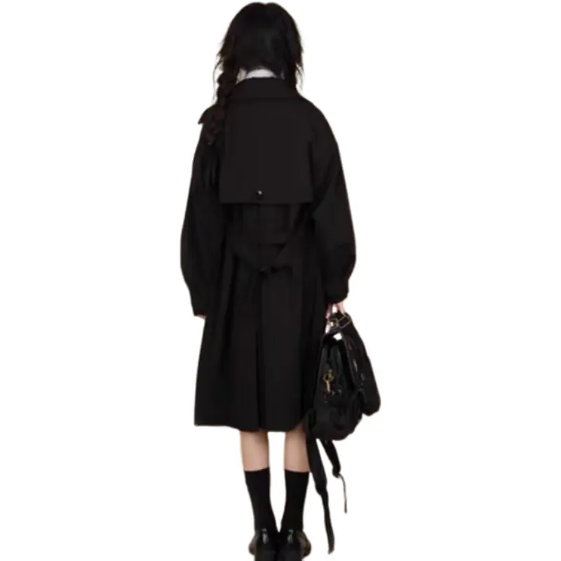 Oudifu Trench Coats Women's-1