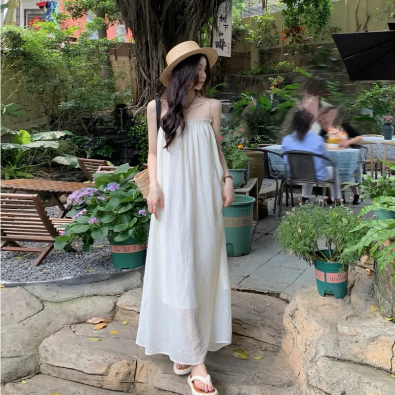 Oudifu Slip Dresses Women's-1
