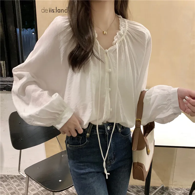 Oudifu Shirts Women's-2