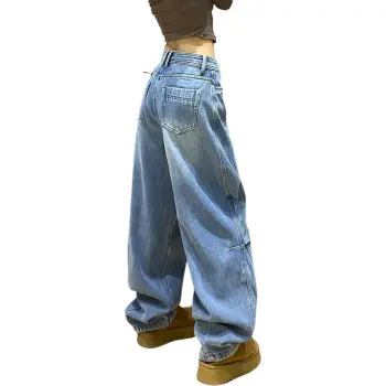 Oudifu Jeans Women's Light Blue