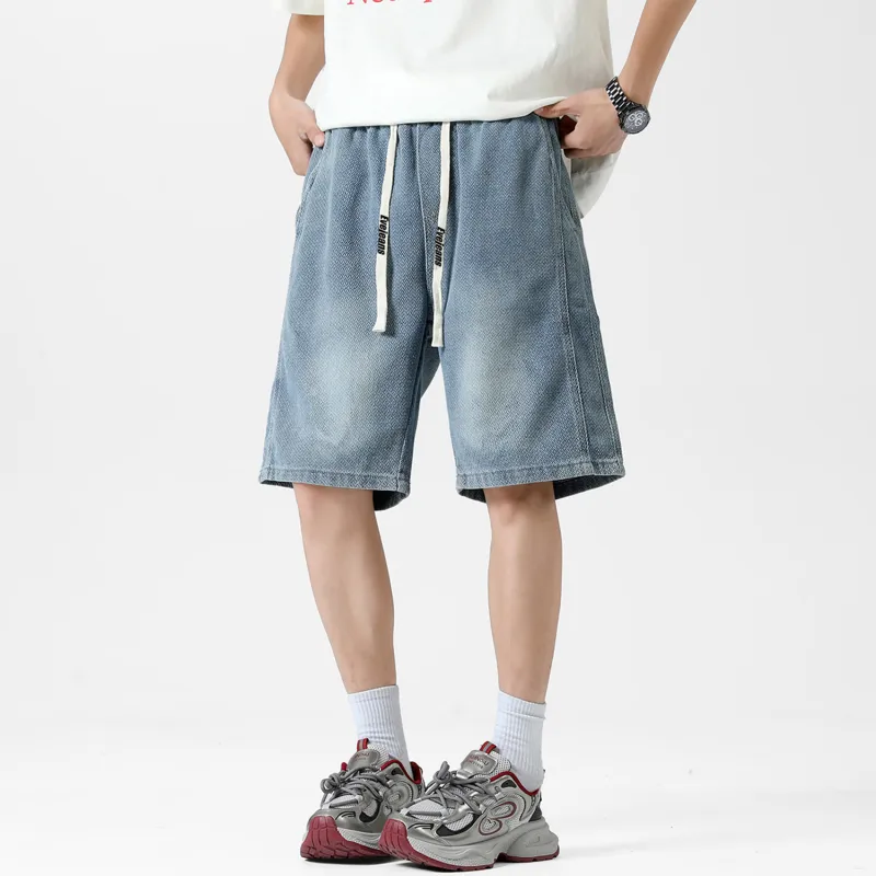 Yiwen Denim Shorts Unisex-3