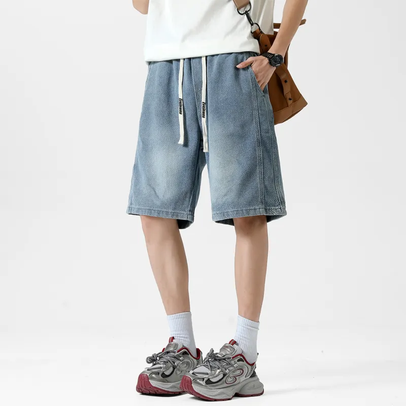 Yiwen Denim Shorts Unisex-2