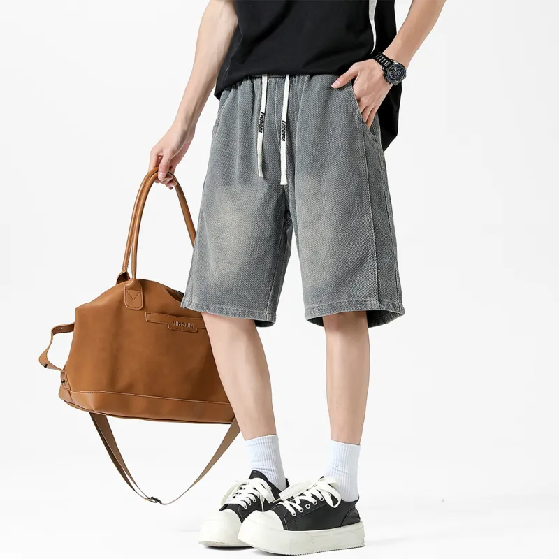 Yiwen Denim Shorts Unisex-7