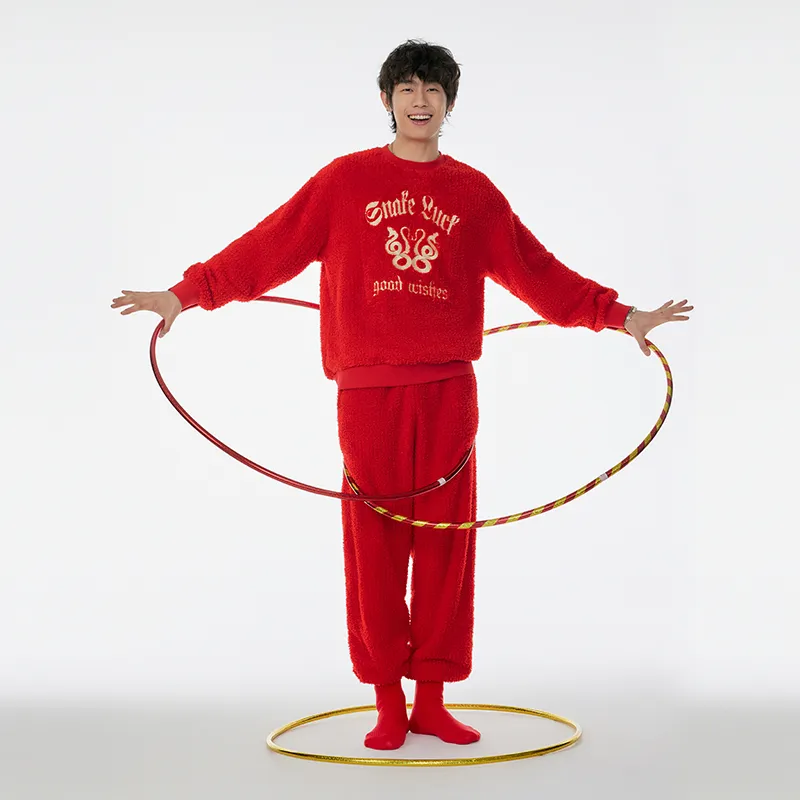 DGG Pajama Set Unisex Lucky Red-2