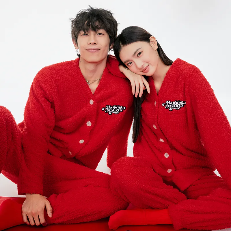 DGG Pajama Set Unisex Zodiac Year Lucky Red-7