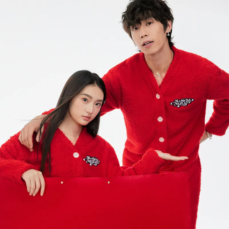DGG Pajama Set Unisex Zodiac Year Lucky Red-6