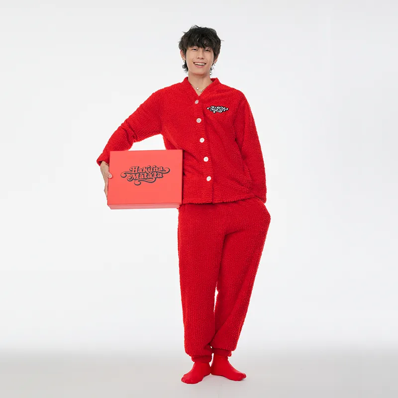 DGG Pajama Set Unisex Zodiac Year Lucky Red-1