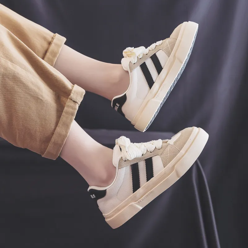 YOBN SMILE Anti-Slip Wear-Resistant Low-Top Skateboard Shoes Women's-13