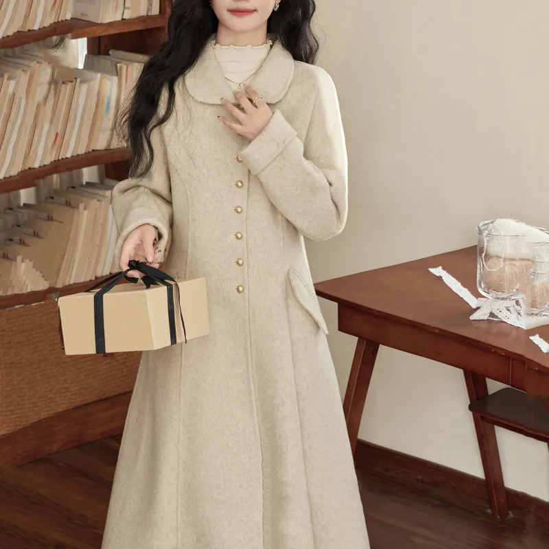 Alxnan Coats Women's Oat-3