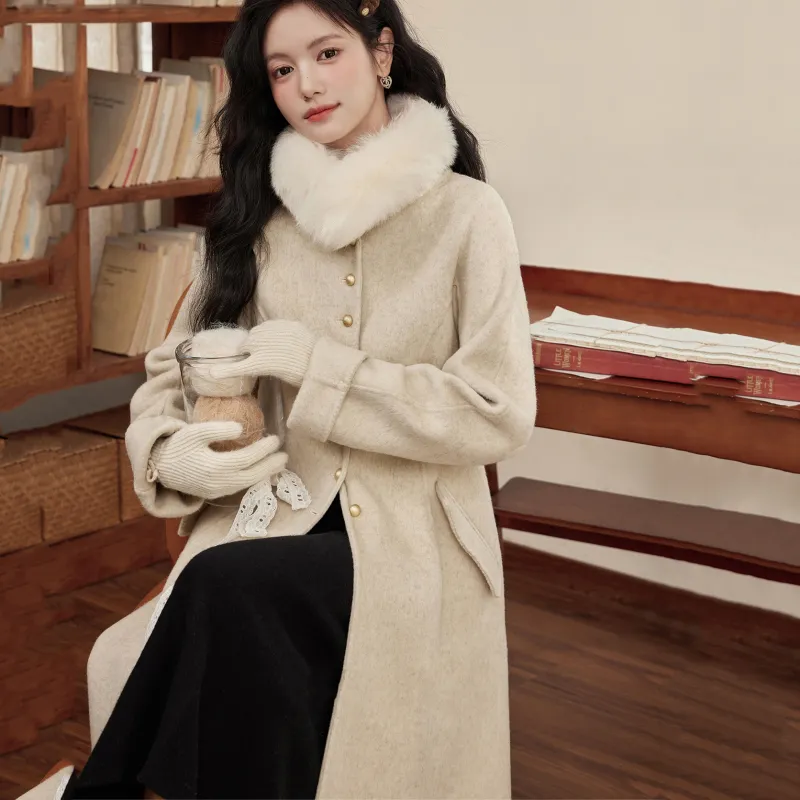 Alxnan Coats Women's Oat-6