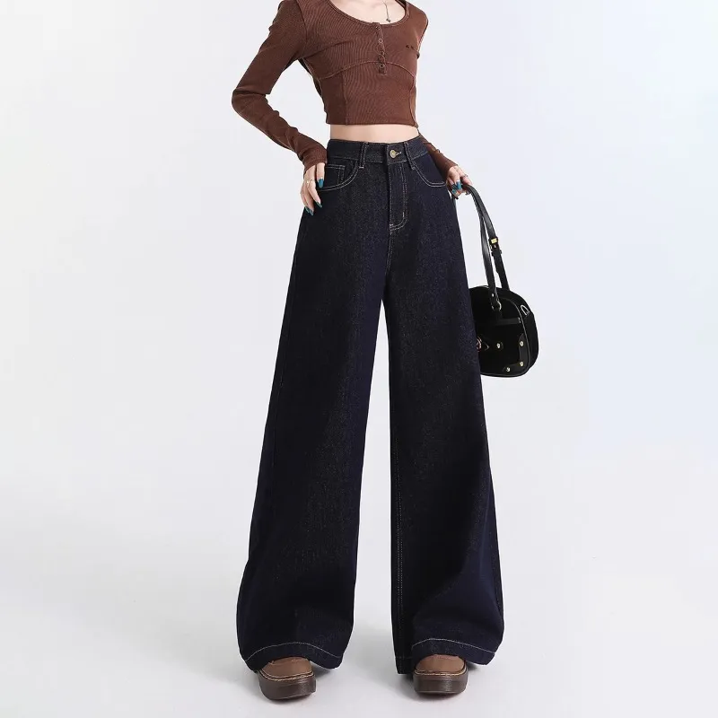 Alxnan Jeans Unisex Dark Blue-2