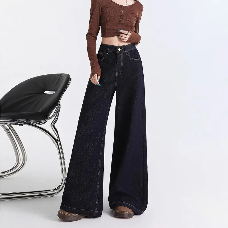 Alxnan Jeans Unisex Dark Blue-3