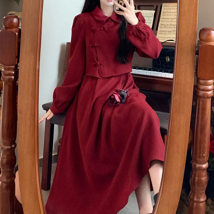 Alxnan Two Piece Skirt Sets Women's-4