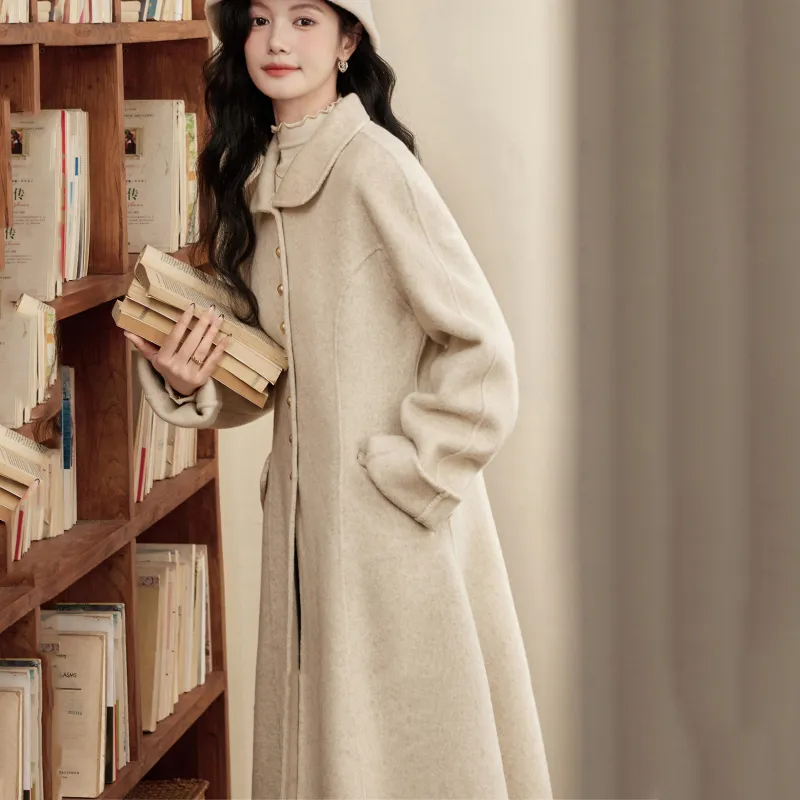 Alxnan Coats Women's Oat-4