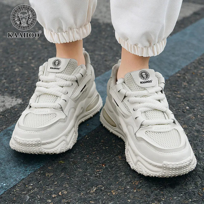 KAAHOO Wear-Resistant Breathable Height Increasing Low-Top Casual Shoes Unisex-7