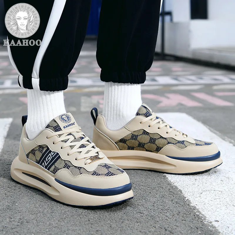 KAAHOO Slip Resistant Cushioning Breathable Low Top Skateboard Shoes Unisex-4