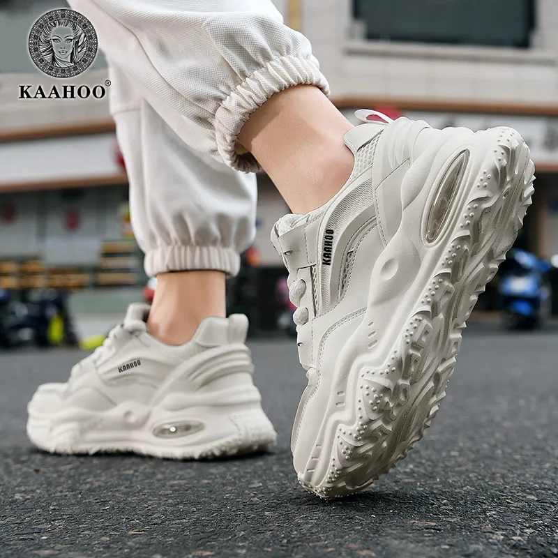 KAAHOO Wear-Resistant Breathable Height Increasing Low-Top Casual Shoes Unisex-8