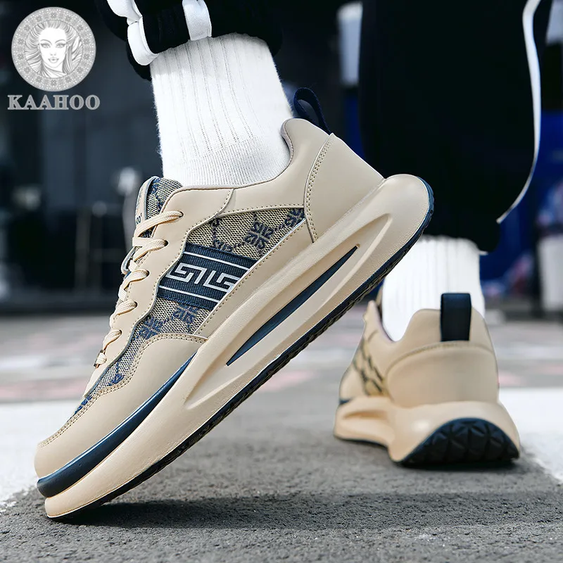 KAAHOO Slip Resistant Cushioning Breathable Low Top Skateboard Shoes Unisex-3