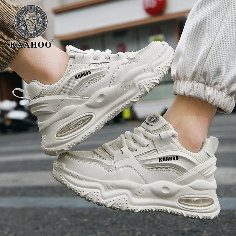 KAAHOO Wear-Resistant Breathable Height Increasing Low-Top Casual Shoes Unisex-9
