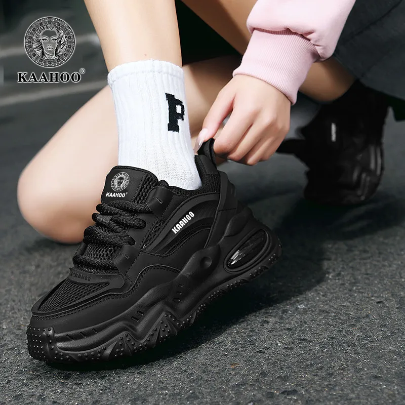KAAHOO Wear-Resistant Breathable Height Increasing Low-Top Casual Shoes Unisex-18