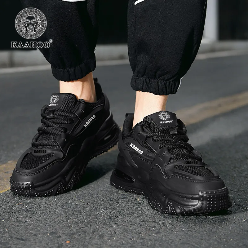 KAAHOO Wear-Resistant Breathable Height Increasing Low-Top Casual Shoes Unisex-19